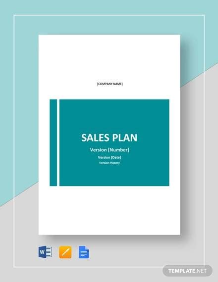 Free 22 Sales Plan Templates In Pdf Rtf Ppt Ms Word Excel