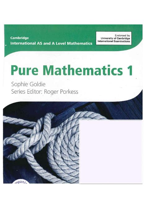 Pdf Pure Mathematics 1 For Cambridge International As And A Level