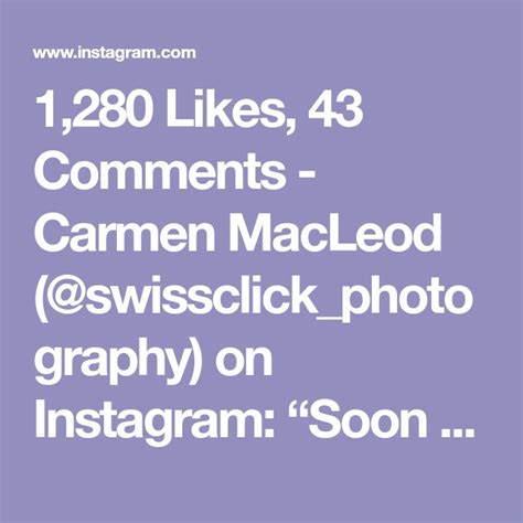 1280 Likes 43 Comments Carmen Macleod Swissclickphotography On