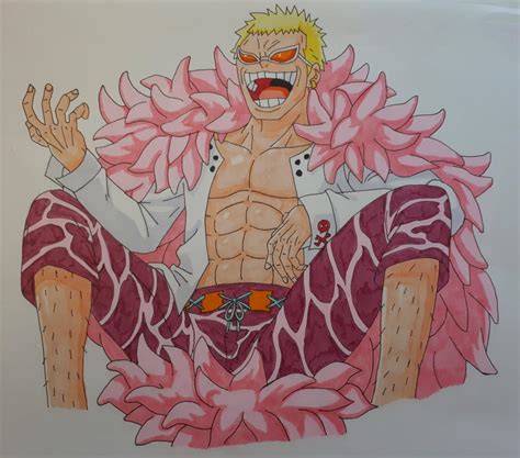 Doflamingo From One Piece~ Colored By Darkskyluna On Deviantart