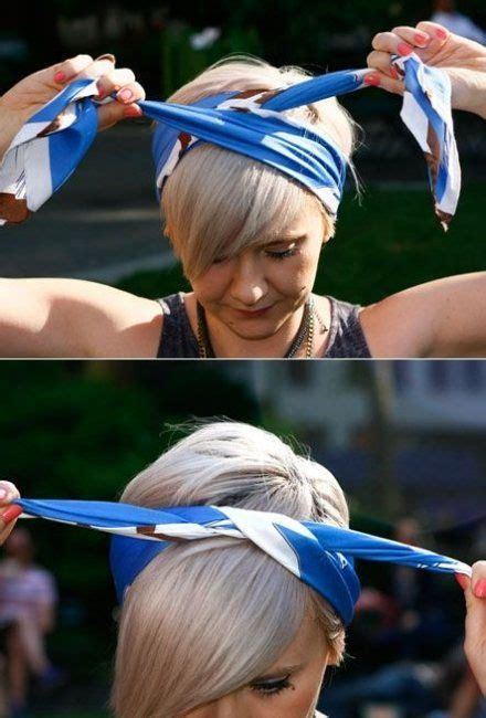 Here are some ways to wear a bandana for the ladies with shorter hair. 40 New Ideas How To Wear A Scarf In Your Hair Headbands ...