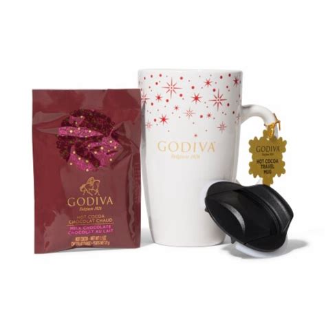 Godiva Mug Gift Set Includes Godiva Holiday Travel Mug Peppermint