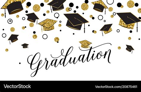 Graduation Party Illustration For Class Of Congratulation Graduate With