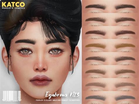 Katco Eyebrows N13 The Sims 4 Download Simsdomination Sims 4