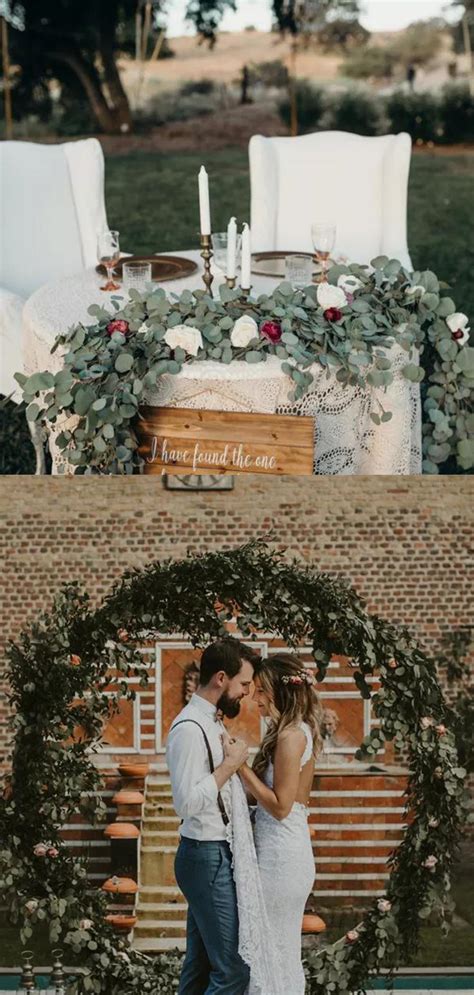 20 Rustic Greenery Eucalyptus Wedding Decor Ideas - Clarity&Co