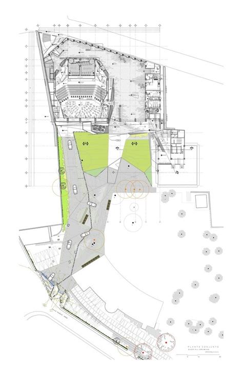 Inspired by the movement of a conductor´s baton, the building design is composed of five concrete roofs moving up and down in harmony to give shape, space and light to the project. Gallery of Roberto Cantoral Cultural Center / Broissin ...