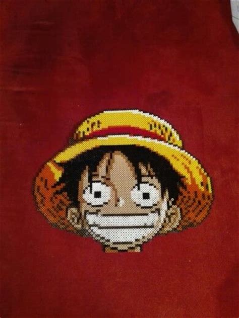Luffy Perler Bead One Piece By Saito Hajime Abalorios Hama
