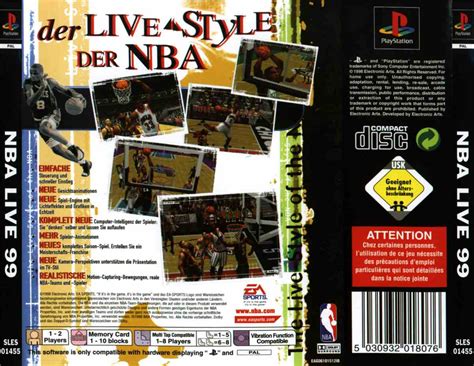 Nba live 99 (also known as nba 99 or live 99 and stylised as nba live 99) is the fifth instalment in the nba live series, released in north america on november 10th, 1998 for the pc with the original playstation version being released on november 6th and the nintendo 64 version on november 4th. NBA Live 99 (G) ISO