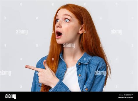 have you seen it close up astonished and impressed shook redhead girl saw something impressive
