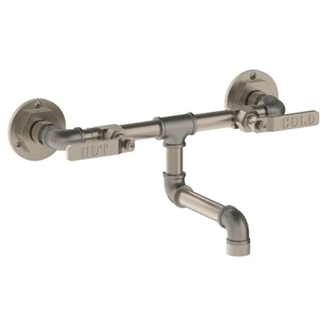 Wall mount kitchen faucet design brand, individually crafted artistic design kingston brass ks3221bl vintage wall decor your delta faucets and delta american kitchen faucets. Elan Vital 38 - Wall Mounted Bridge Kitchen Faucet ...