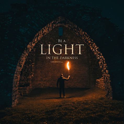 Be a LIGHT in the darkness. Be a RAY of HOPE to those around you. Be