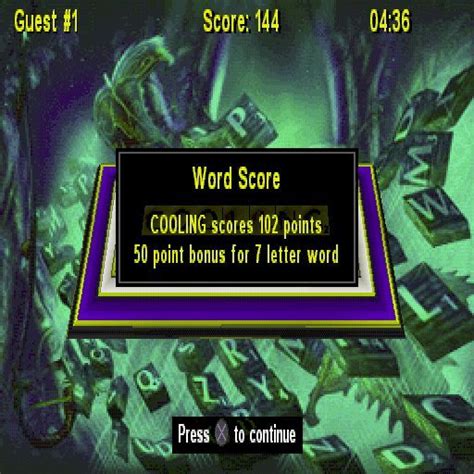 Screenshot Of Scrabble Playstation 2001 Mobygames