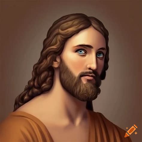 Artistic Depiction Of Jesus With Warm Tones On Craiyon