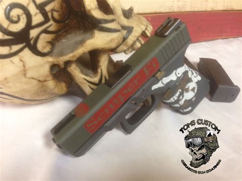 Custom Glock Gun With Marines Theme Toms Custom Guns