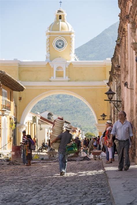 Santa Catalina Arch Antigua Guatemala Editorial Stock Photo Image Of