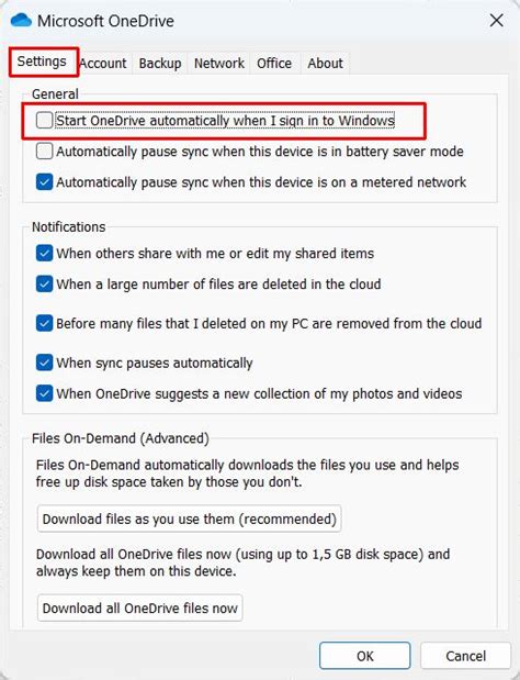 Disable Onedrive