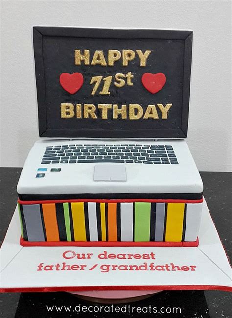 There are 444 cake games on 4j.com, such as elsa cooking rainbow cake, icing on the cake and barbies birthday cake. Laptop Cake for 71st Birthday - A Decorating Tutorial ...