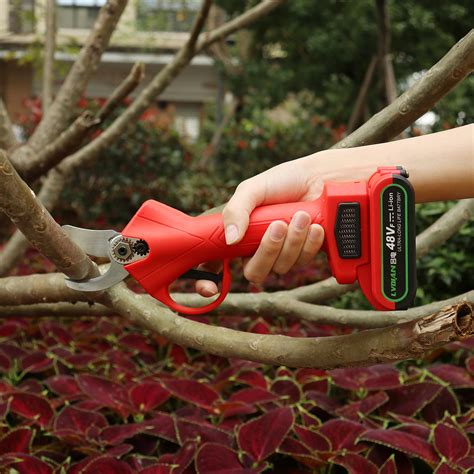 21v Electric Pruning Shears Rechargeable Garden Branches Scissors