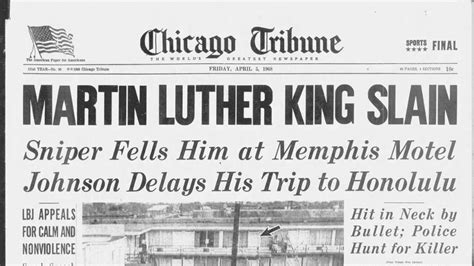 From Tribune Archives The Assassination Of Martin Luther King Jr