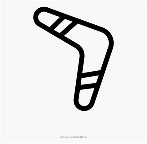 Boomerang Coloring Page - Svg Boomerang Vector Png , Free Transparent Clipart - ClipartKey