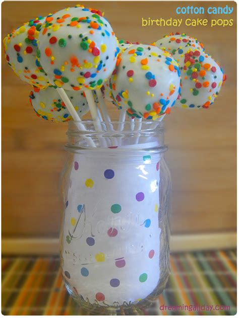 Cotton Candy Cake Pops Dreaming All Day Cake Pops Cotton Candy