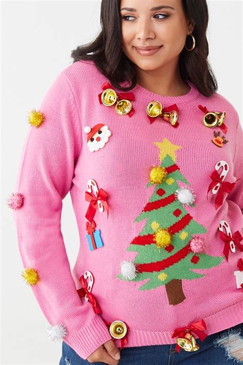 Plus Size Pom Pom Christmas Sweater Forever 21 Christmas Sweaters