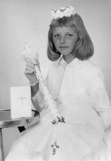 Lovely 1960s First Communion Girl First Communion 1960s One Lovely