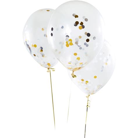 Balloon warehouse is a wholesale distributor of balloons and related supplies specializing in the needs of florists, gift shops, hospitals, balloon decorators, balloonists, twisters, magicians, professional balloon decorators and entertainers, organizations and businesses. Artwrap Confetti Balloons 3 Pack - Gold | BIG W