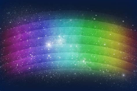 HD Wallpaper Rainbow Wavy Background Lines Dots Glitter Multi