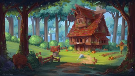 Artstation Witch House Daryna Melnychuk In 2021 Witch House House