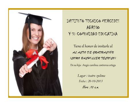 Maybe you would like to learn more about one of these? Invitación de graduación en inglés - Imagui