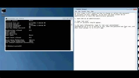Cmd Administrator Password Hack Youtube