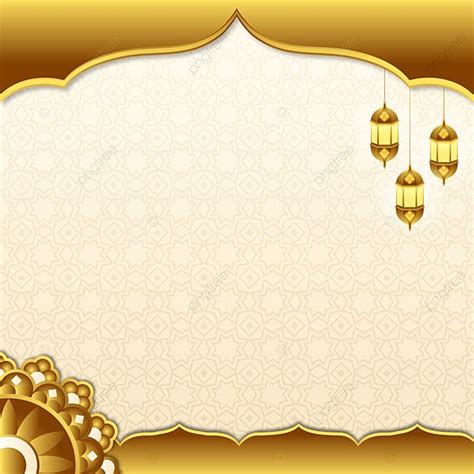 Ramadhan Background Latar Belakang Kosong Idul Fitri Dengan Dekorasi Lentera Dan Pattren Arabic