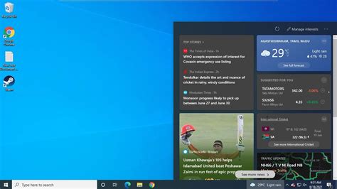 Remove News And Interests Widget From The Taskbar New Windows 10