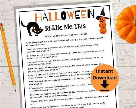 Printable Halloween Riddles With Answers Mom Wife Busy Life