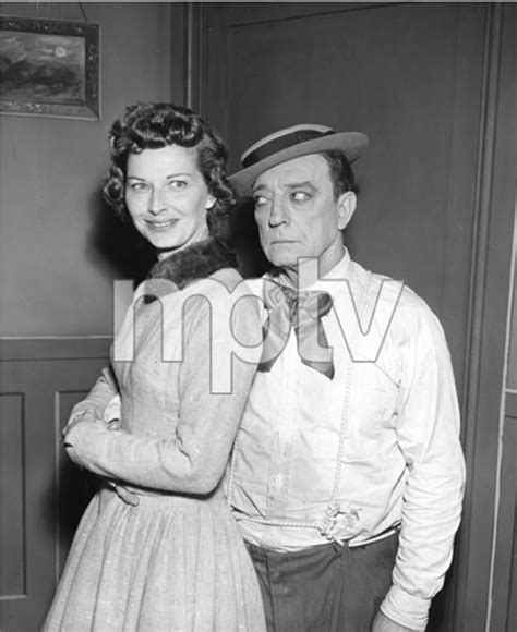 Eleanor And Buster Keaton On The Set Of The Silent Partner Busters