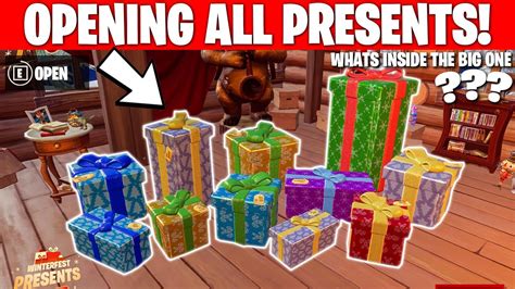 Fortnite winterfest looks like it's going to work a little differently compared with last year's 14 days of fortnite. Winterfest Presents Guide - Opening All Winterfest ...