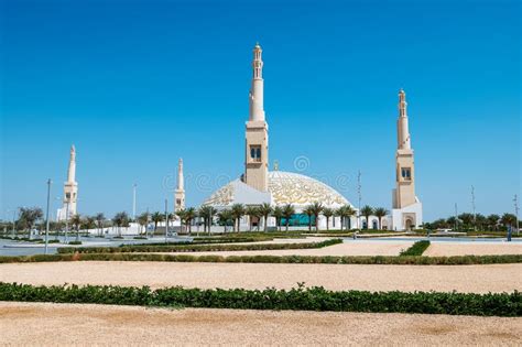 Sheikh Khalifa Bin Zayed Mosque In Al Ain City Of The Abu Dhabi Emirate Stock Photo Image Of