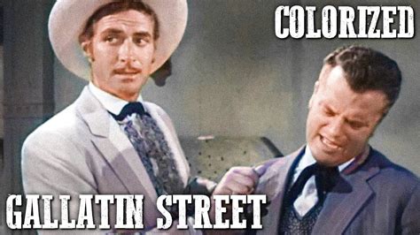 Yancy Derringer Gallatin Street Ep02 Colorized Jock Mahoney