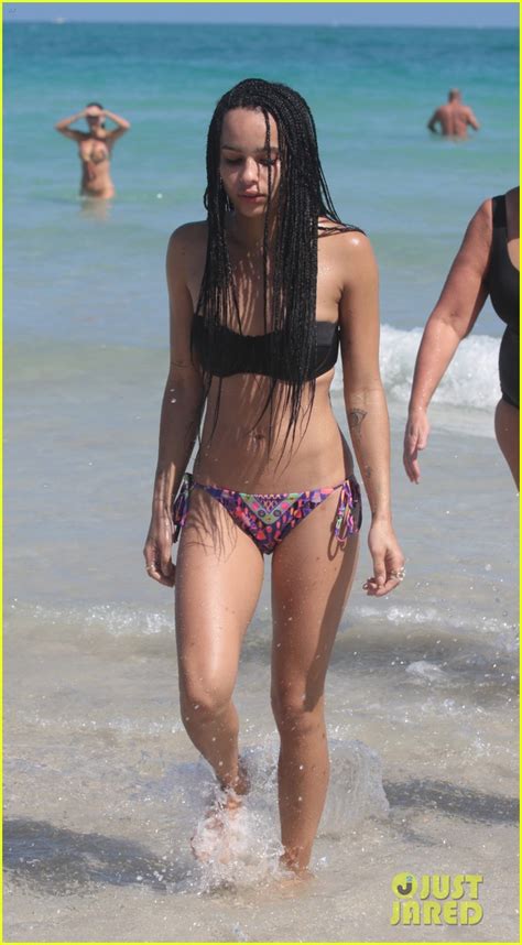 Zoe Kravitz Shows Off Her Amazing Bikini Body In Miami Photo
