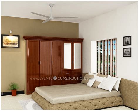 Evens Construction Pvt Ltd Kerala House Bedroom Designs