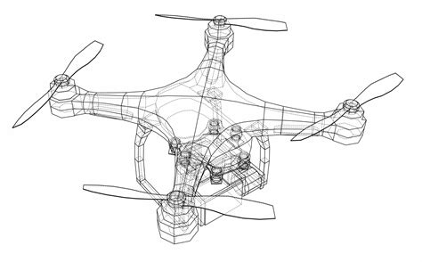Quadcopter Drone Sketch Coverdrone Europe