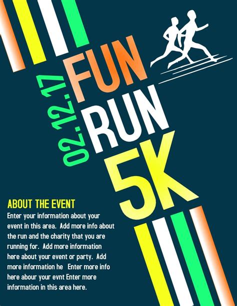 Marathon Race Advertisement Poster Flyer Social Media Graphic Design