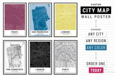 Create Amazing City Poster Map Wall Art By Nadez010 Fiverr