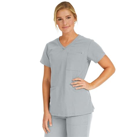 Berkeley Ave Womens Tunic Scrub Top With 3 Pockets Shop All