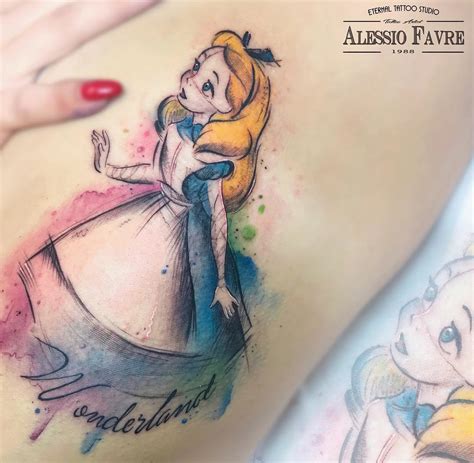 See more ideas about alice in wonderland, wonderland quotes, alice and wonderland quotes. Alice in Wonderland Sketch With Watercolor | Best tattoo ...
