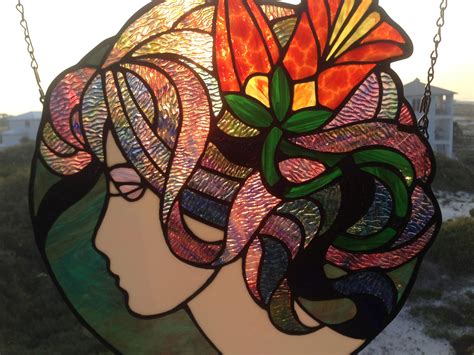 Deco Lady Delphi Artist Gallery Stained Glass Designs Stained Glass