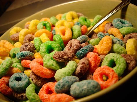 Bowl Loops K Breakfast Food Froot Cereal Sugar Gourmet Fruit