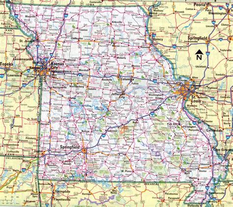 Printable Missouri Road Map