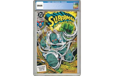 Dc Superman The Man Of Steel 18 1st App Of Doomsday Comic Book Cgc